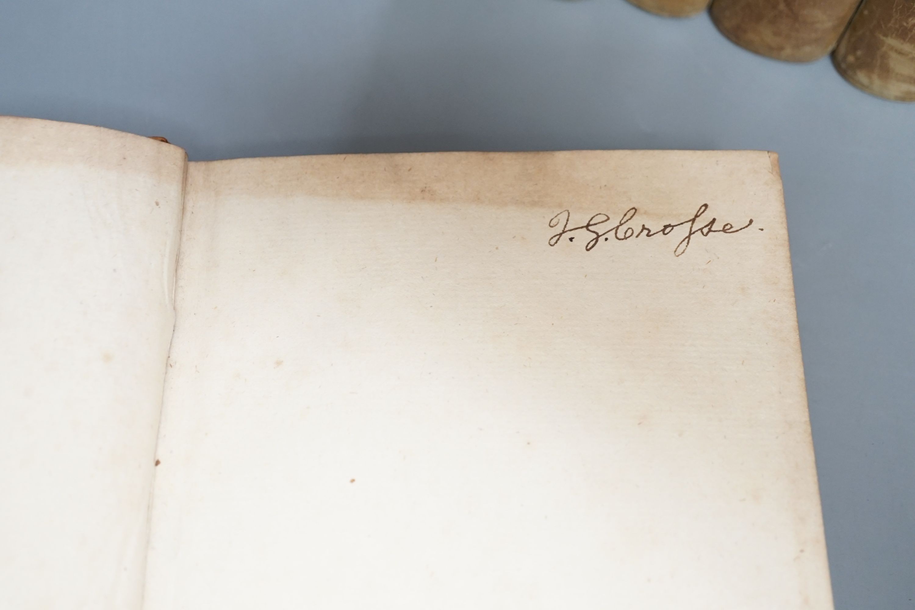 Cary, Robert – Memoirs of the Life of Robert Cary, Barron of Leppington, and Earl of Monmouth... Complete with engraved frontis. Calf, Gilt panelled spine with morocco label. R. and J Dodsley, London, 1759 and